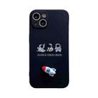 For iPhone 13 Pro Aerospace Small Rocket TPU Phone Case (Black) - 1