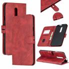 For One Plus 7  Pro Stitching Style 2-Color Cow Texture Horizontal Flip PU Leather Case with Holder & Card Slot & Lanyard(Red) - 1