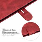 For One Plus 7  Pro Stitching Style 2-Color Cow Texture Horizontal Flip PU Leather Case with Holder & Card Slot & Lanyard(Red) - 6
