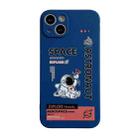 For iPhone 13 Aerospace Pattern TPU Phone Case(Space Messenger Blue) - 1