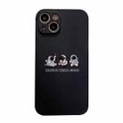 For iPhone 13 Pro Max Aerospace Pattern TPU Phone Case (Astronaut Buddy Black) - 1