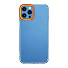 For iPhone 11 Pro Transparent Silicone Case (Red and Yellow) - 1