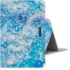 For 7 inch Tablet PC Universal Colored Drawing Horizontal Flip PU Leather Case with Holder & Card Slot(Blue Sand) - 1