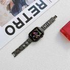 X Diamond Ladies Watch Band For Apple Watch Ultra 49mm&Watch Ultra 2 49mm / Series 9&8&7 45mm / SE 3&SE 2&6&SE&5&4 44mm / 3&2&1 42mm(Black) - 1