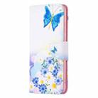 For Samsung Galaxy A73 5G Colored Drawing Pattern Leather Phone Case(Flower Butterfly) - 2