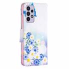 For Samsung Galaxy A73 5G Colored Drawing Pattern Leather Phone Case(Flower Butterfly) - 3