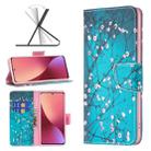 For Xiaomi 12 Colored Drawing Pattern Leather Phone Case(Plum Blossom) - 1