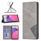 For Samsung Galaxy A33 5G Prismatic Invisible Magnetic Leather Phone Case(Grey) - 1