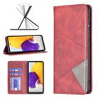 For Samsung Galaxy A73 5G Prismatic Invisible Magnetic Leather Phone Case(Red) - 1