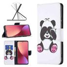 For Xiaomi 12 Colored Drawing Leather Phone Case(Panda) - 1