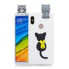 For Xiaomi Redmi Note 6 Pro 3D Cartoon Pattern Shockproof TPU Protective Case(Little Black Cat) - 1