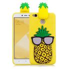 For Xiaomi Redmi 4X 3D Cartoon Pattern Shockproof TPU Protective Case(Big Pineapple) - 1