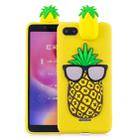 For Xiaomi Redmi 6A 3D Cartoon Pattern Shockproof TPU Protective Case(Big Pineapple) - 1