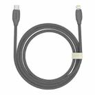 Baseus CAGD020101 Jelly Series 20W USB-C / Type-C to 8 Pin Liquid Silicone Fast Charging Data Cable, Cable Length:2m(Black) - 1