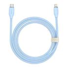 Baseus CAGD020103 Jelly Series 20W USB-C / Type-C to 8 Pin Liquid Silicone Fast Charging Data Cable, Cable Length:2m(Blue) - 1