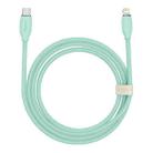 Baseus CAGD020106 Jelly Series 20W USB-C / Type-C to 8 Pin Liquid Silicone Fast Charging Data Cable, Cable Length:2m(Green) - 1
