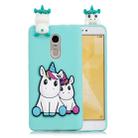 For Xiaomi Redmi Note 4 & 4X 3D Cartoon Pattern Shockproof TPU Protective Case(Couple Unicorn) - 1