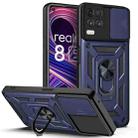 For OPPO Realme 8 5G Sliding Camera Design TPU + PC Phone Case(Blue) - 1