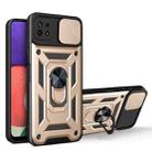 For Samsung Galaxy A22 5G Sliding Camera Design TPU + PC Phone Case(Gold) - 1