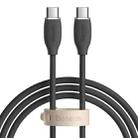 Baseus CAGD030001 Jelly Series 100W USB-C / Type-C to USB-C / Type-C Liquid Silicone Fast Charging Data Cable, Cable Length:1.2m(Black) - 1