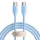 Baseus CAGD030003 Jelly Series 100W USB-C / Type-C to USB-C / Type-C Liquid Silicone Fast Charging Data Cable, Cable Length:1.2m(Blue) - 1