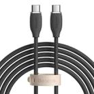 Baseus CAGD030101 Jelly Series 100W USB-C / Type-C to USB-C / Type-C Liquid Silicone Fast Charging Data Cable, Cable Length:2m(Black) - 1