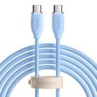 Baseus CAGD030103 Jelly Series 100W USB-C / Type-C to USB-C / Type-C Liquid Silicone Fast Charging Data Cable, Cable Length:2m(Blue) - 1