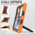 For iPad 10.2 2021 / 2020 / 2019 Silicone + PC Tablet Case with Shoulder Strap(Orange+Black) - 5