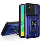 For OPPO A53 2020 / A32 Sliding Camshield Card Phone Case(Sapphire Blue) - 1