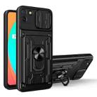 For OPPO Realme C11 Sliding Camshield Card Phone Case(Black) - 1