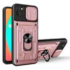 For OPPO Realme C11 Sliding Camshield Card Phone Case(Rose Gold) - 1