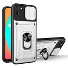 For OPPO Realme C11 Sliding Camshield Card Phone Case(Pearl White) - 1