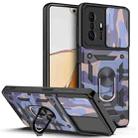 For Xiaomi Mi 11T / 11T Pro Sliding Camera Cover Design Camouflage Series Phone Case(Blue + Black) - 1