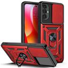 For Motorola Moto G Power 2022 Sliding Camera Cover Design TPU + PC Phone Case(Red) - 1