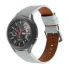 For Samsung Galaxy Watch4 40mm / 44mm Genuine Leather Watch Band(Grey) - 1