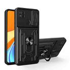For Xiaomi Redmi 9C Sliding Camshield Card Phone Case(Black) - 1