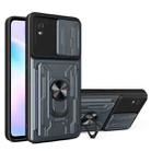 For Xiaomi Redmi 9A Sliding Camshield Card Phone Case(Blue) - 1