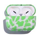 Transparent Cow Series Earphone PC Protective Case For AirPods Pro(Fluorescent Green) - 1