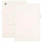 For Samsung Galaxy Tab A8 10.5 2021 Litchi Texture Solid Color Leather Tablet Case(White) - 1