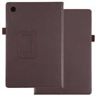 For Samsung Galaxy Tab A8 10.5 2021 Litchi Texture Solid Color Leather Tablet Case(Brown) - 1