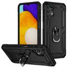 For Samsung Galaxy A13 4G Shockproof TPU + PC Phone Case with Holder(Black) - 1
