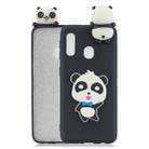 For Galaxy A20e 3D Cartoon Pattern Shockproof TPU Protective Case(Blue Bow Panda) - 1