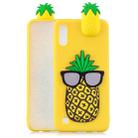 For  Galaxy A10 3D Cartoon Pattern Shockproof TPU Protective Case(Big Pineapple) - 1