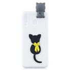 For Galaxy A30 3D Cartoon Pattern Shockproof TPU Protective Case(Little Black Cat) - 2