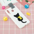 For Galaxy A30 3D Cartoon Pattern Shockproof TPU Protective Case(Little Black Cat) - 6