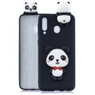 For Galaxy M20 3D Cartoon Pattern Shockproof TPU Protective Case(Red Bow Panda) - 1