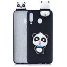 For Galaxy M20 3D Cartoon Pattern Shockproof TPU Protective Case(Blue Bow Panda) - 1