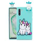 For Galaxy Note 10 3D Cartoon Pattern Shockproof TPU Protective Case(Couple Unicorn) - 1