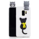 For Galaxy S9 3D Cartoon Pattern Shockproof TPU Protective Case(Little Black Cat) - 1