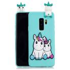 For Galaxy S9+ 3D Cartoon Pattern Shockproof TPU Protective Case(Couple Unicorn) - 1